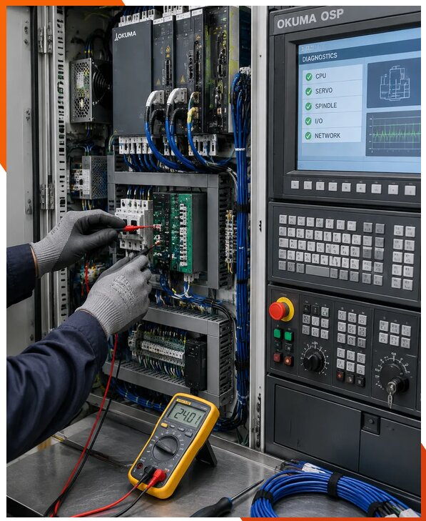 Ремонт систем ЧПУ Okuma OSP в Долгопрудном